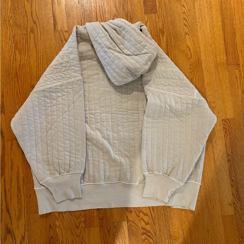 Free People Sprint to the Finish Quilted Hoodie Size Large NWT - Picture 5 of 6